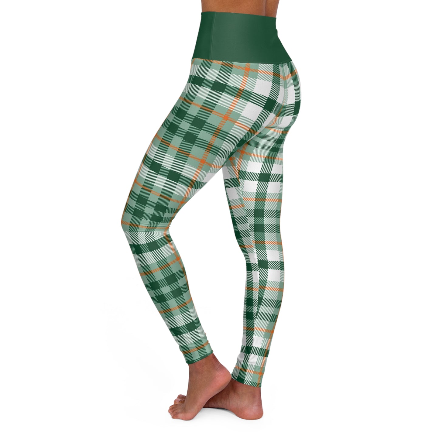 Whoosh Whoosh - Plaid High Waisted Yoga Leggings