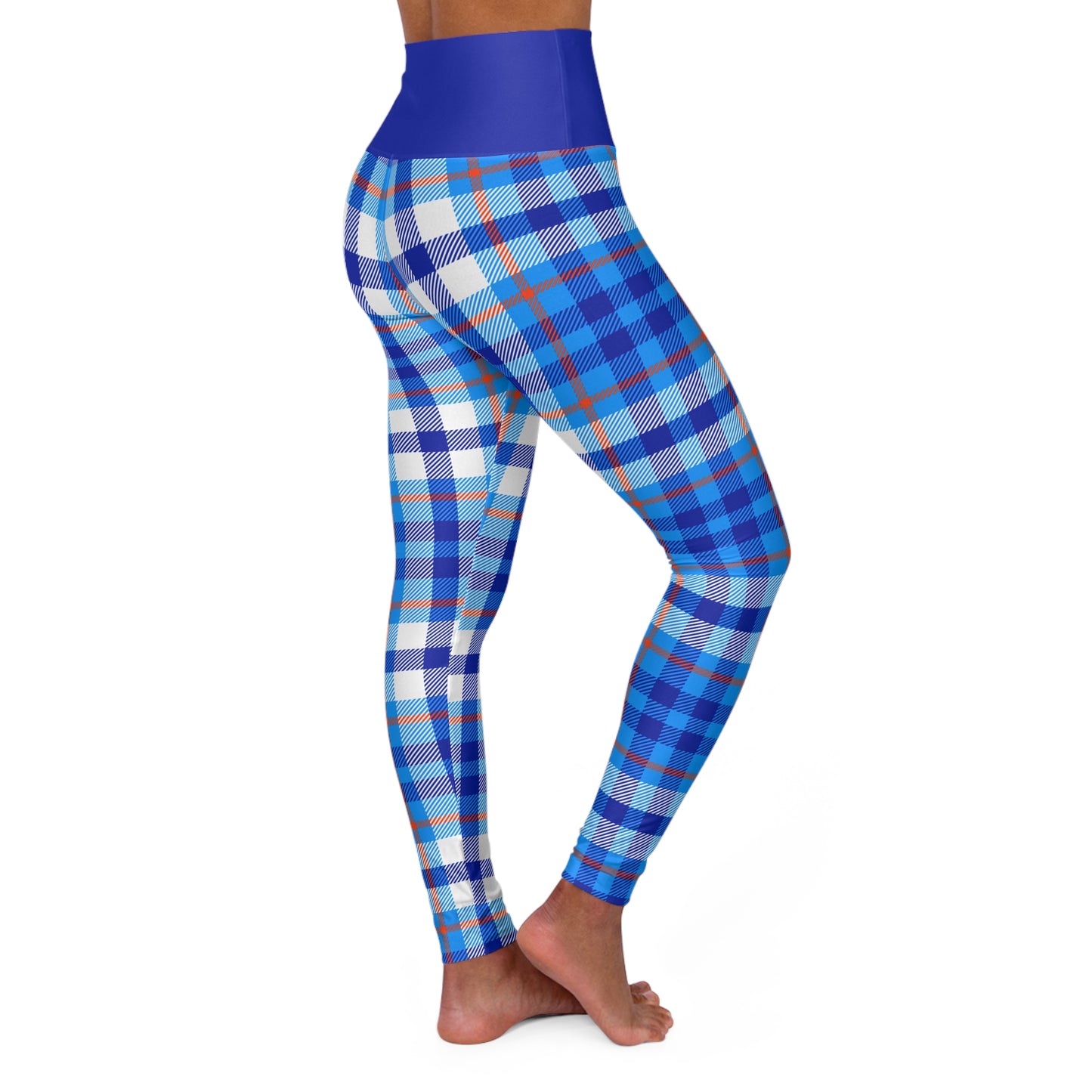 Gator Chomp - Plaid High Waisted Leggings