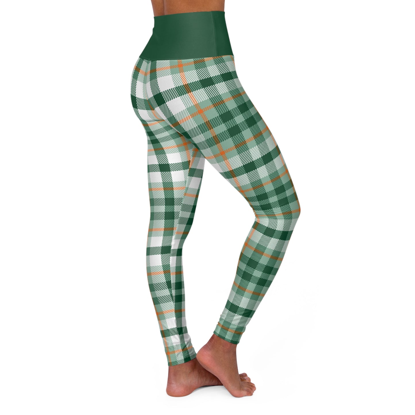 Whoosh Whoosh - Plaid High Waisted Yoga Leggings