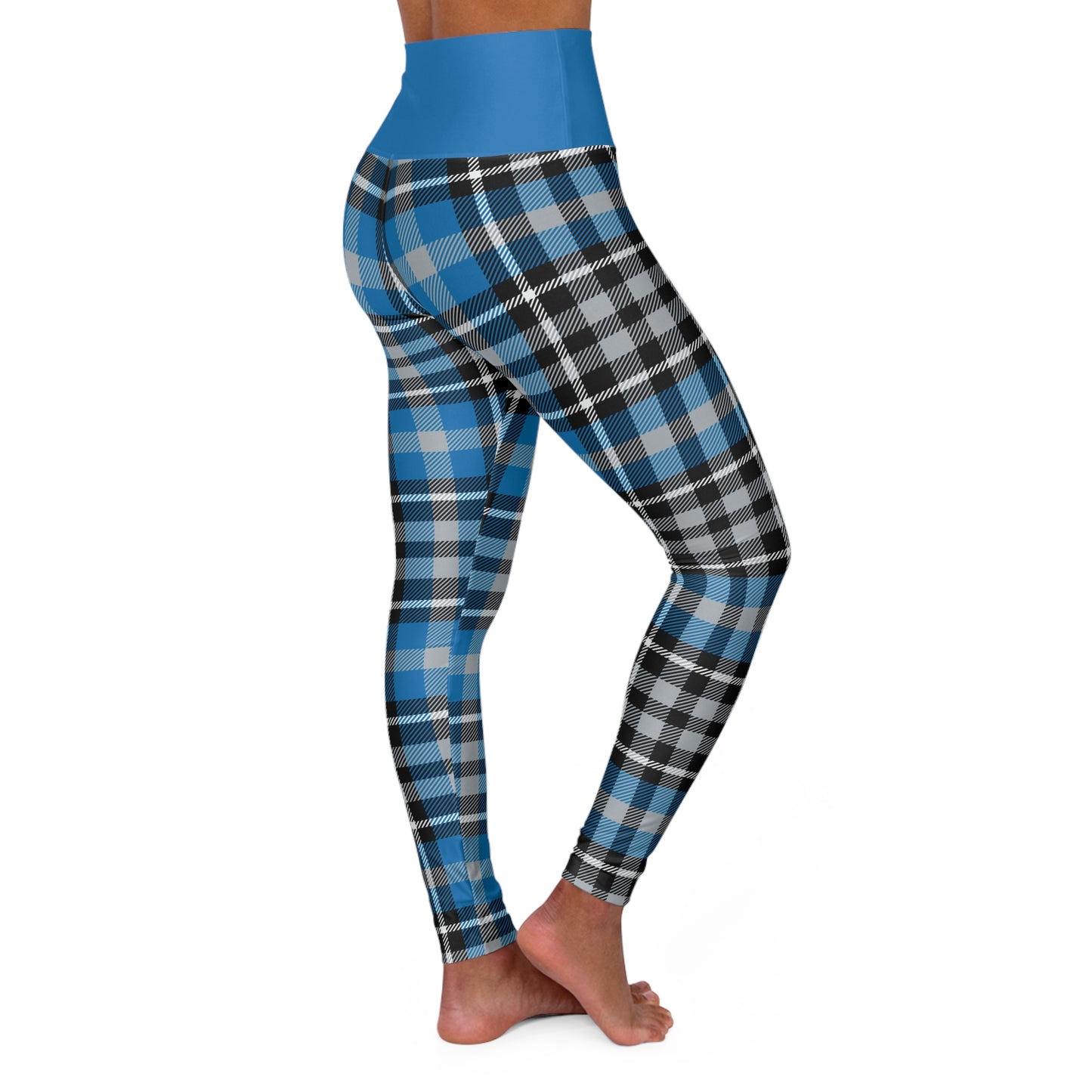 Gridiron Heroes Plaid High Waisted Leggings