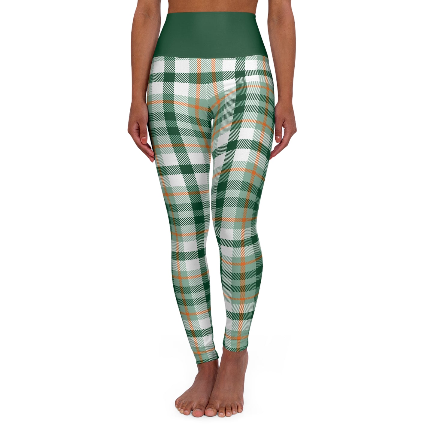 Whoosh Whoosh - Plaid High Waisted Yoga Leggings