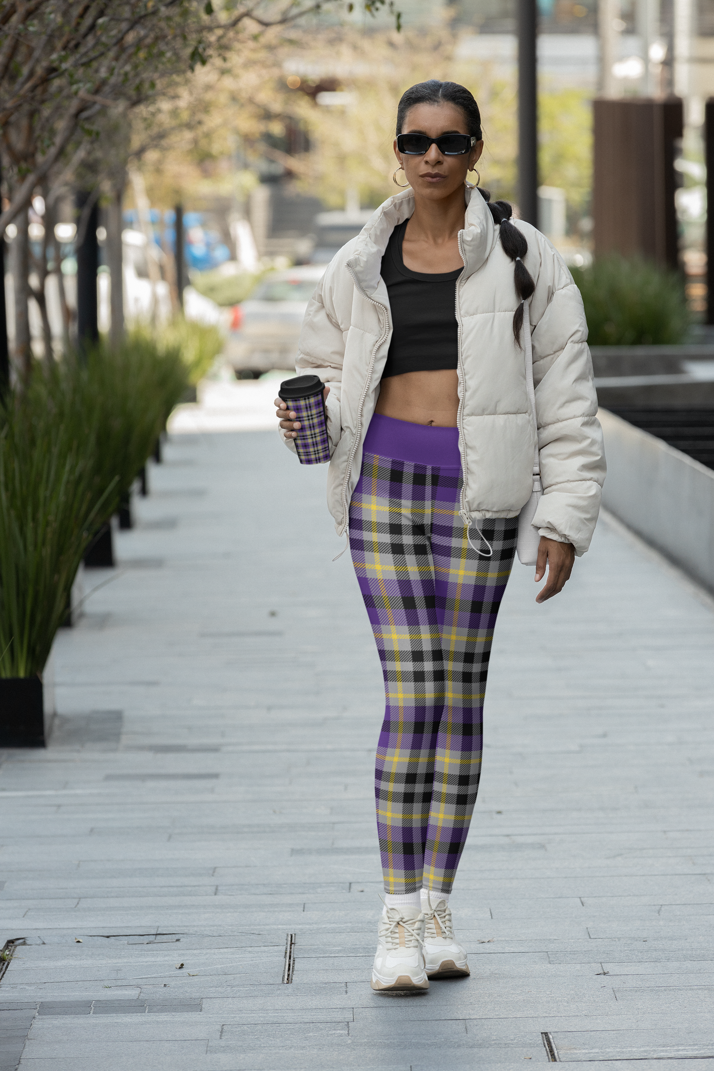 Hot Boudin - Plaid High Waisted Leggings