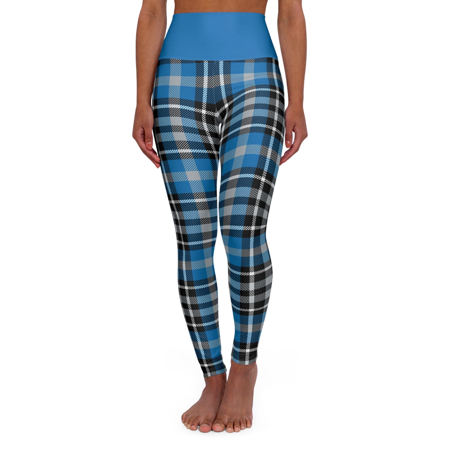 Gridiron Heroes Plaid High Waisted Leggings