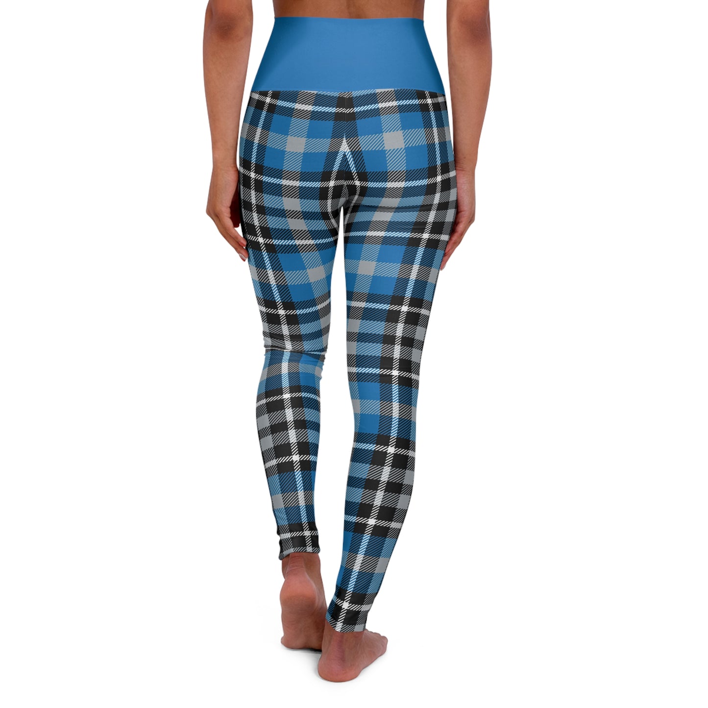 Gridiron Heroes Plaid High Waisted Leggings