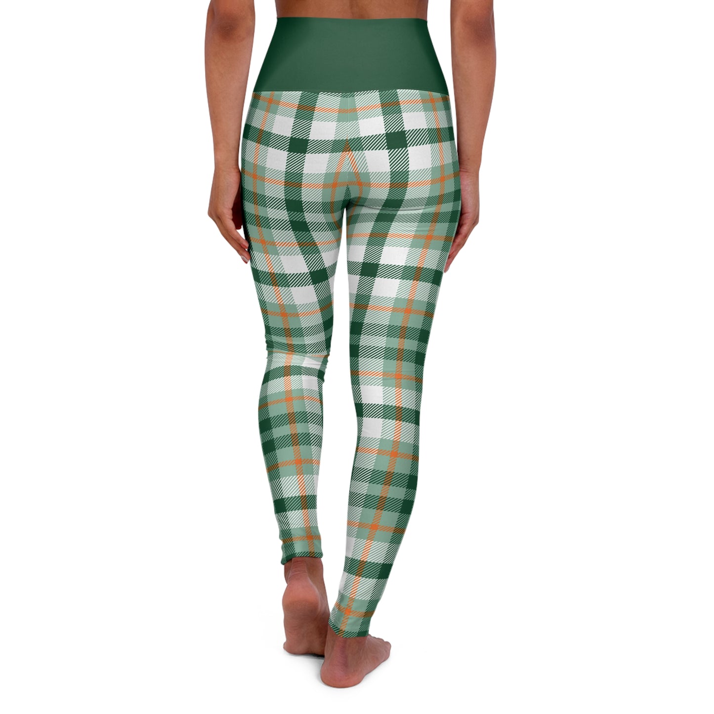 Whoosh Whoosh - Plaid High Waisted Yoga Leggings