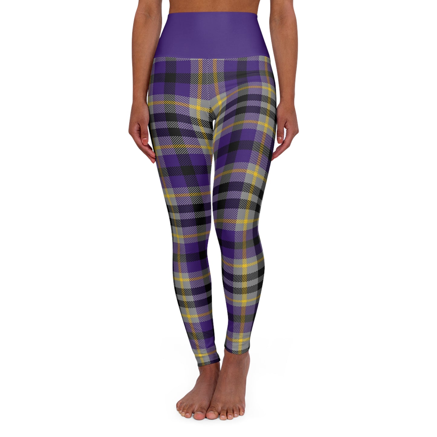 Hot Boudin - Plaid High Waisted Leggings