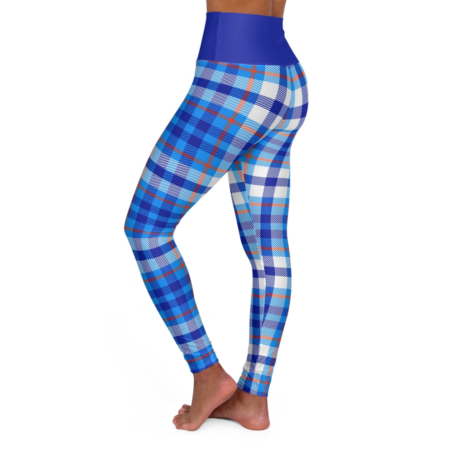 Gator Chomp - Plaid High Waisted Leggings