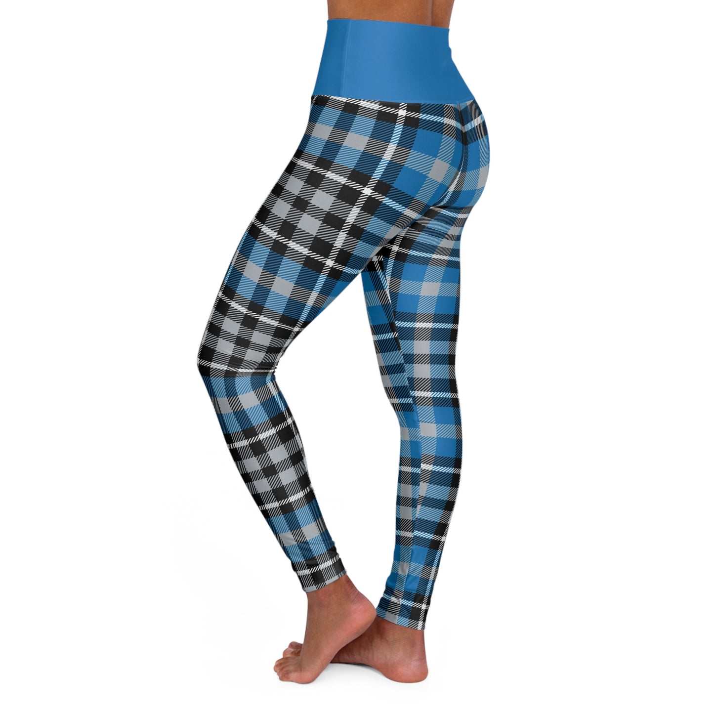 Gridiron Heroes Plaid High Waisted Leggings