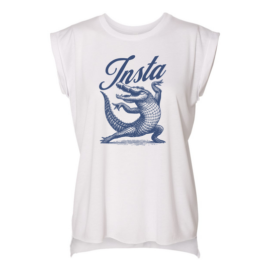 InstaGator - Muscle T-Shirt with Rolled Cuff