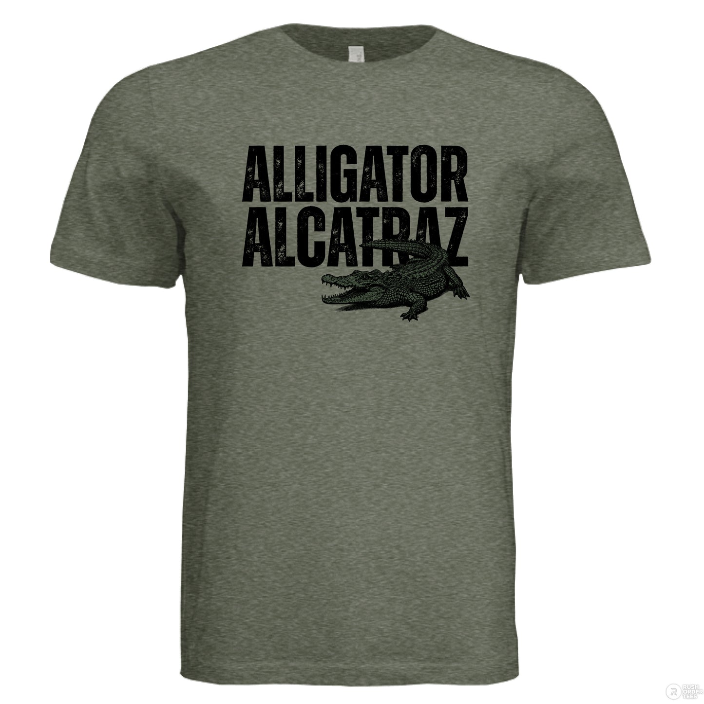Military Green Triblend - FRONT